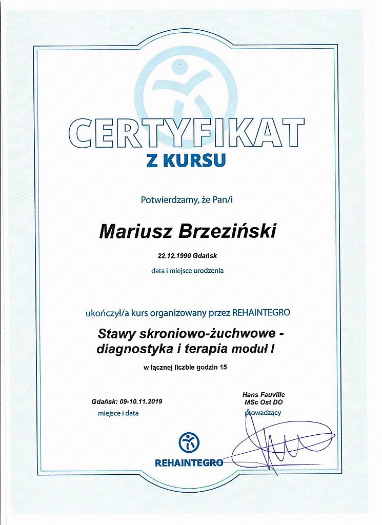 Stawy skroniowo-żuchwowe - diagnostyka i terapia moduł I